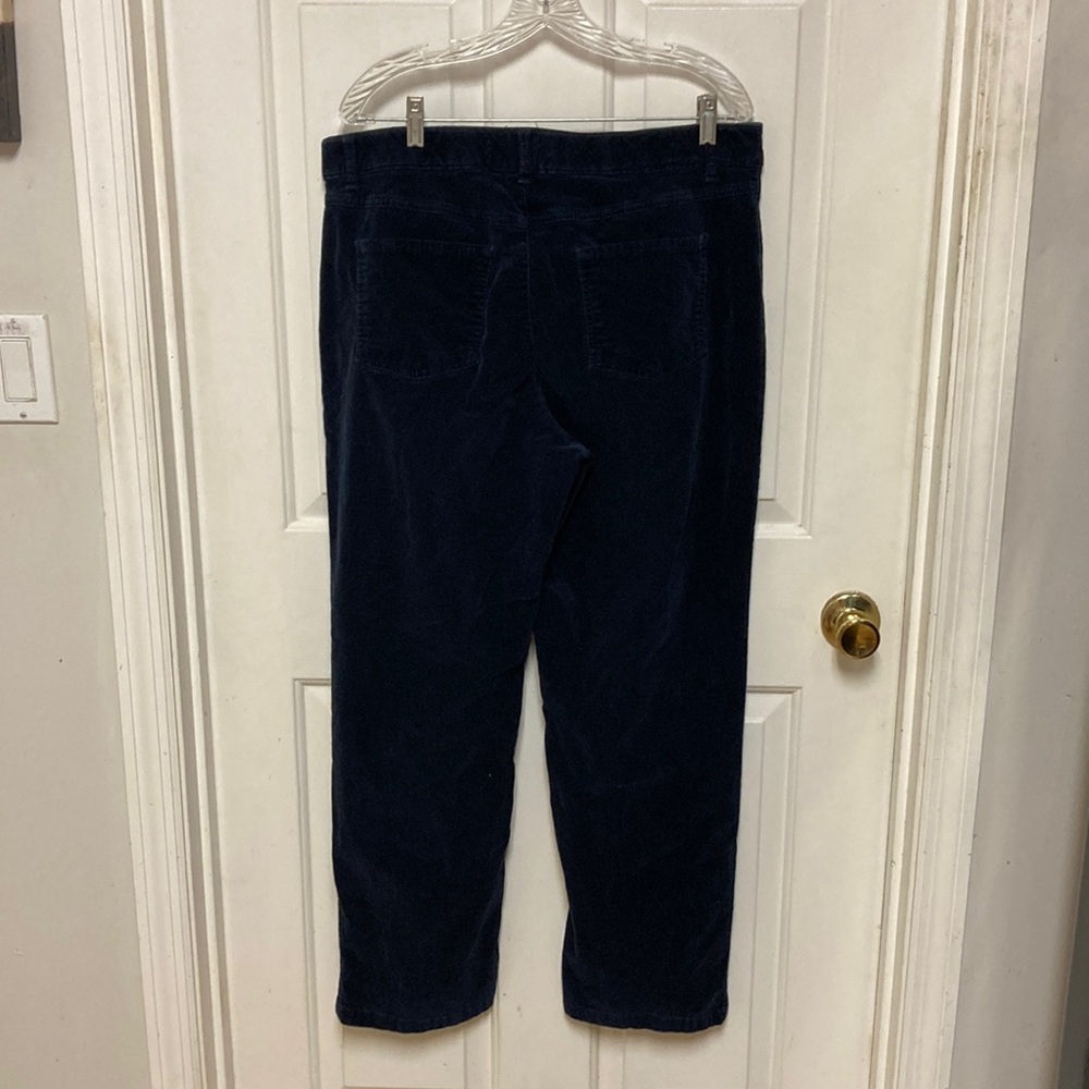 Ladies Navy Corduroy Pants - Picture 6 of 8